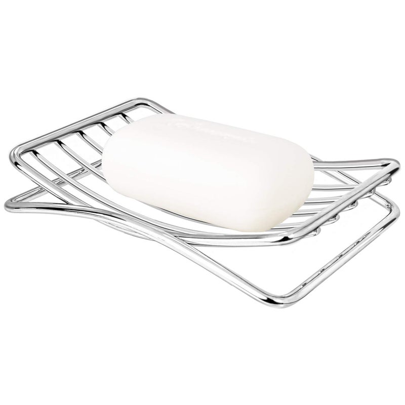 GUUKAR Soap Dish Stainless Steel Bar Soap Holder for Shower Bathroom, Self-draining Soap Dishes Sponge Holder for Kitchen Sink, Easy Cleaning Quick Dry(Soap Saver Not Included) - Image 1